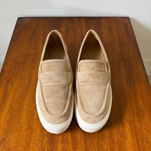 Vince Ghita Suede Platform Penny Loafers - Picture 6 of 10